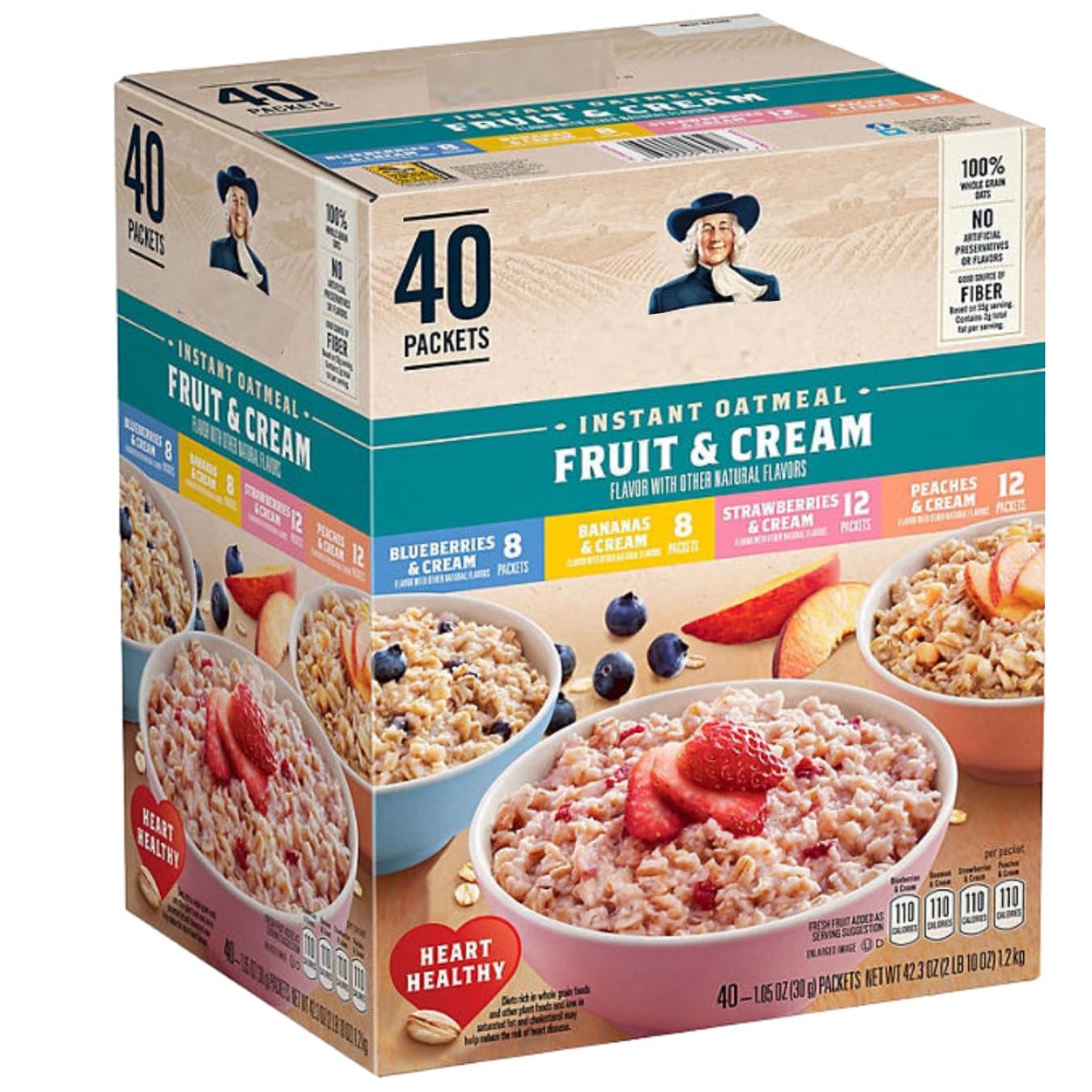 Instant Oatmeal Variety Pack – 40 Pack (42.3 oz)