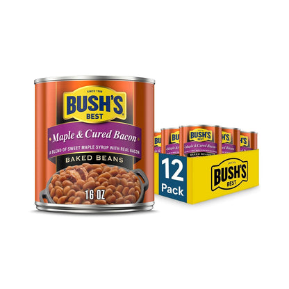 BUSH'S BEST Original Baked Beans – 16 oz (Pack of 12)