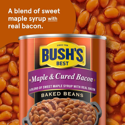 BUSH'S BEST Original Baked Beans – 16 oz (Pack of 12)