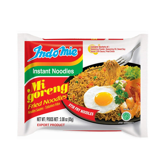 Indomie Mi Goreng Original Instant Stir Fry Noodles – Halal Certified (30 Pack)
