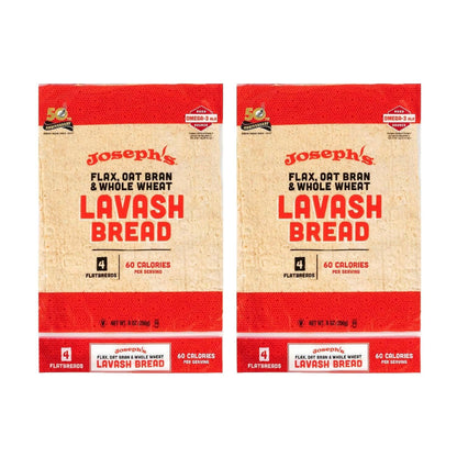 Joseph’s Lavash Bread – Flax Oat Bran & Whole Wheat (12 Count)