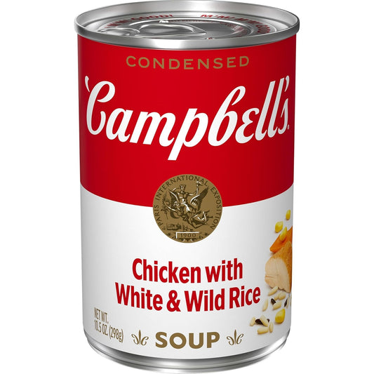 Campbell's Chicken & Rice Soup – 25% Less Sodium (10.5 oz, Case of 12)