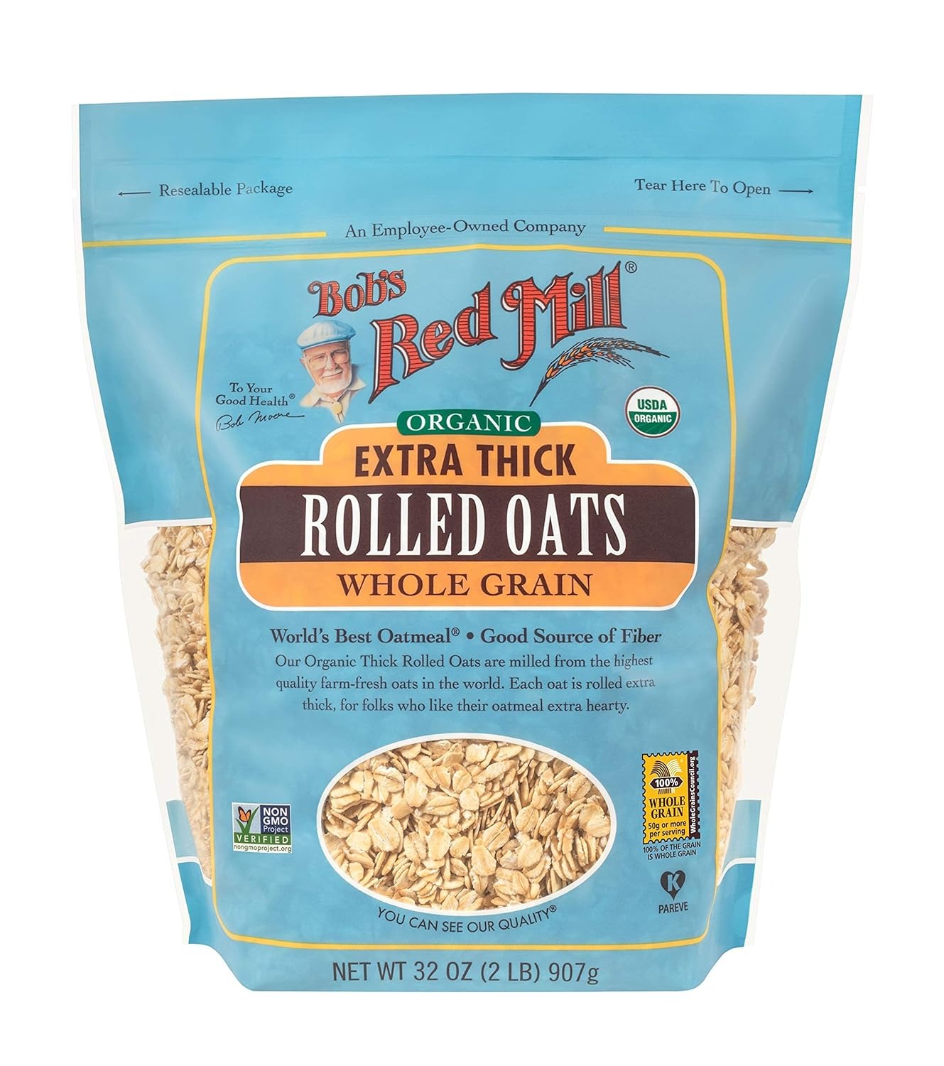 Bob's Red Mill Organic Rolled Oats – 16 oz